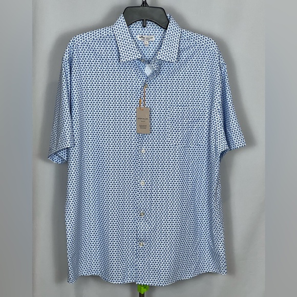 Peter Millar Men's Large Golf Cart Performance Jersey Polo MSRP $115 - Picture 3 of 11